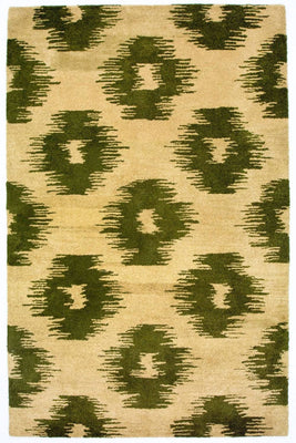 Wool Rug - 240 x 155 cm - green