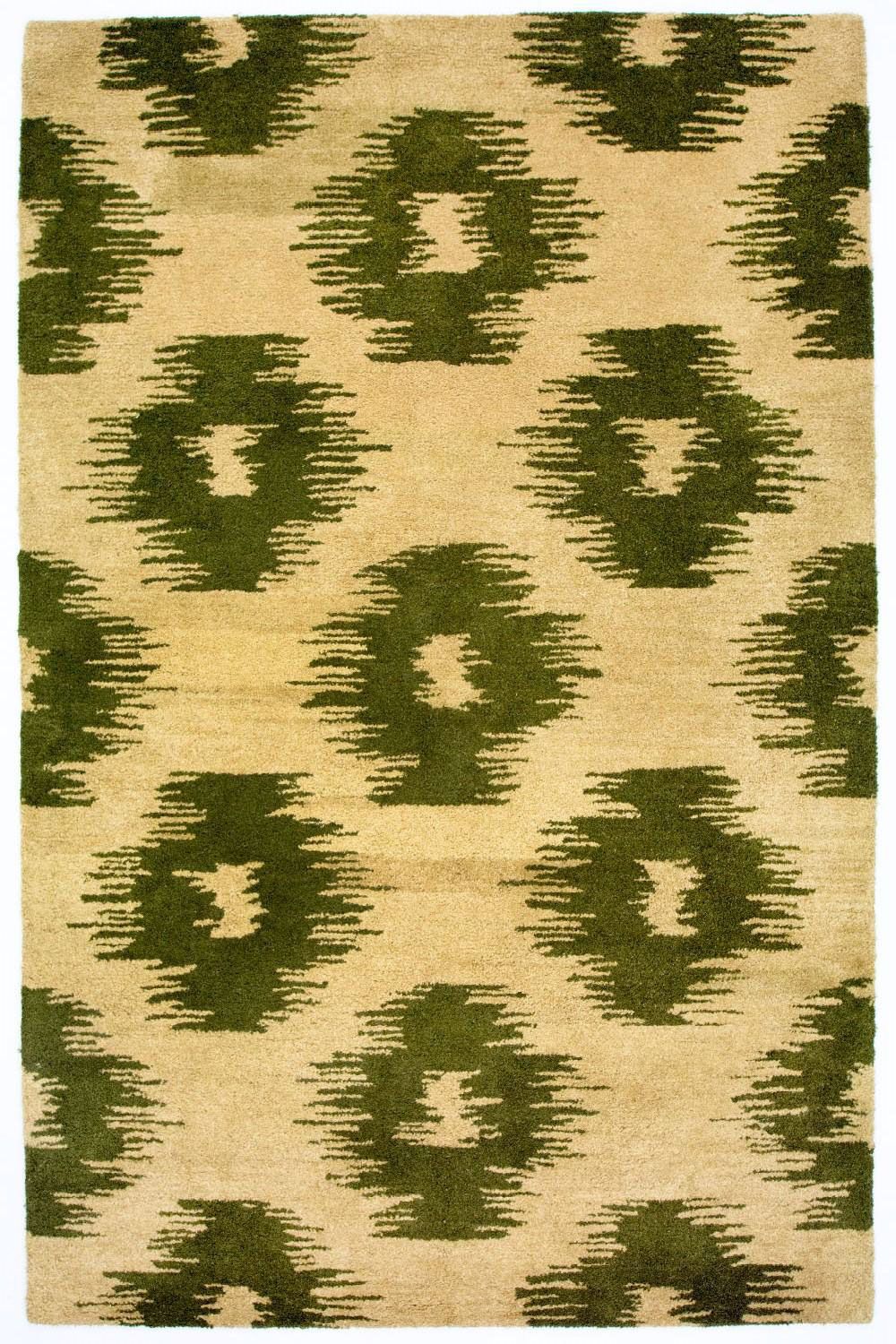 Wool Rug - 240 x 155 cm - green
