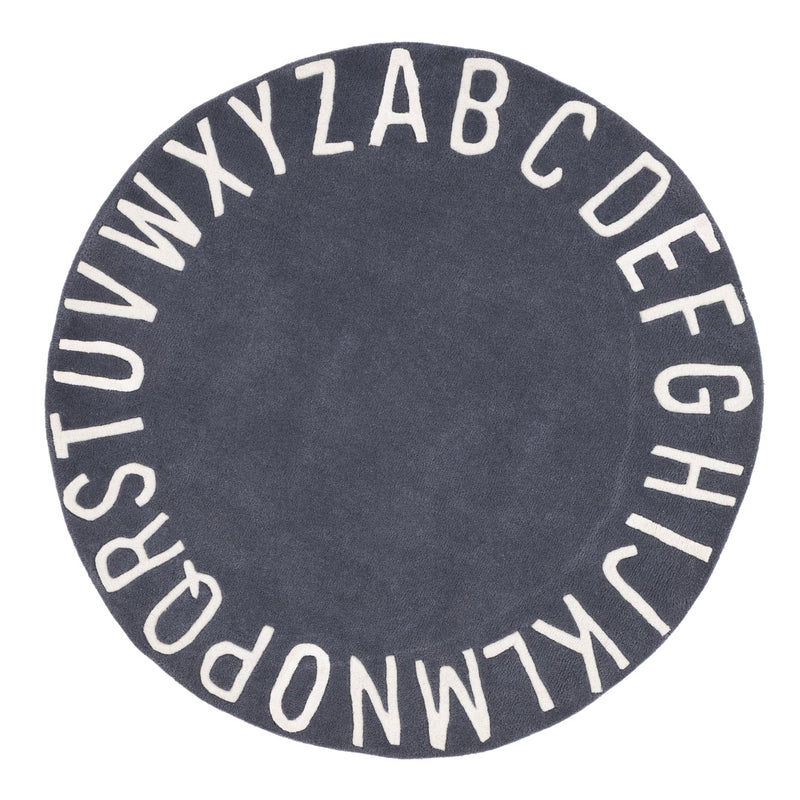 Alphabet Kids Rug ABC Round