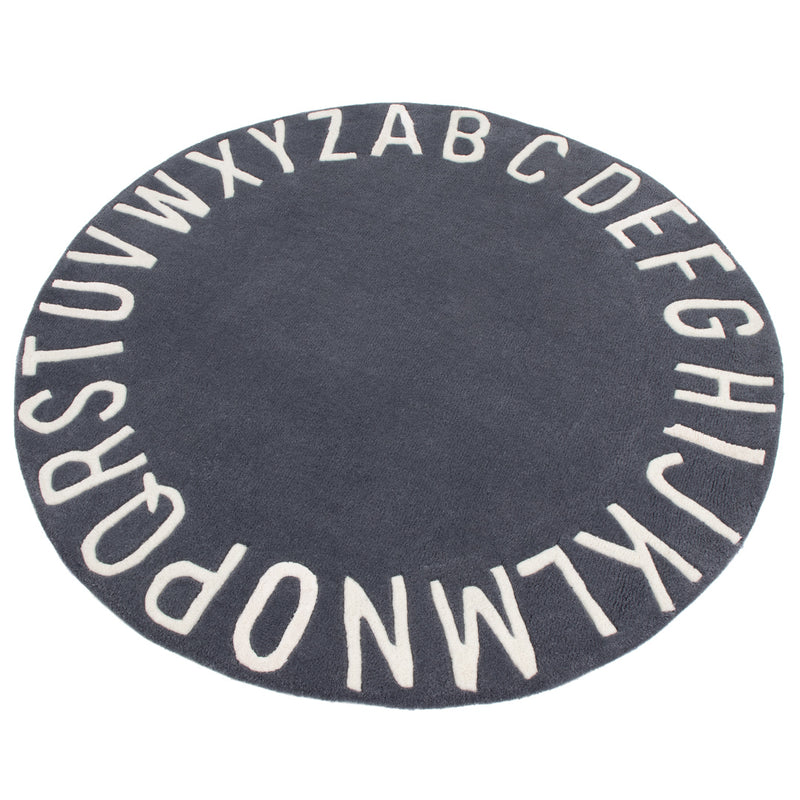Alphabet Kids Rug ABC Round