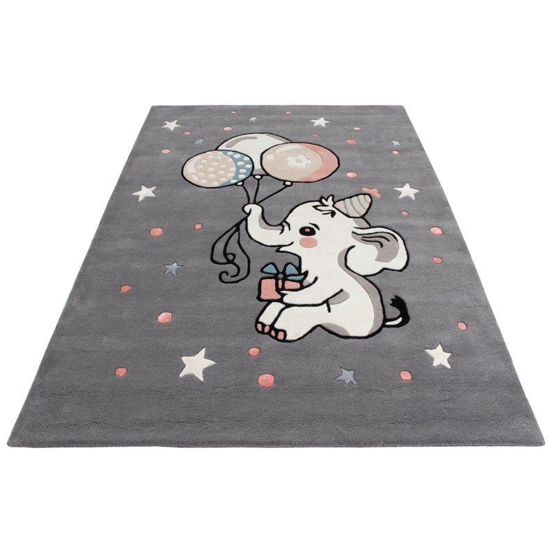 Elephant Balloons Kids Rug