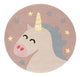 Unicorn Kids Rug Round