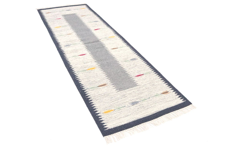 Runner Kelim Rug - Trendy - 250 x 80 cm - grey