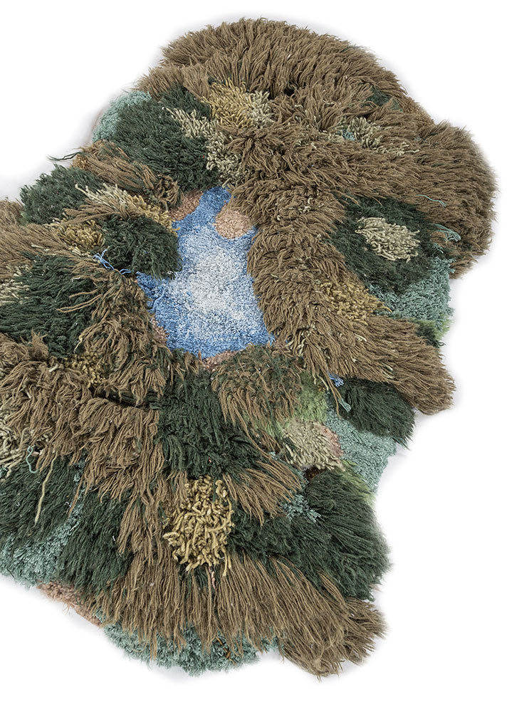 Wool Rug other shape  - 150 x 90 cm - multicolored