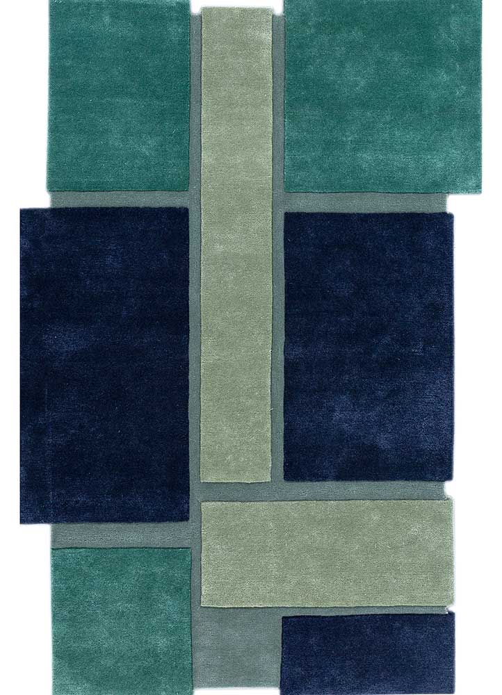 Wool Rug other shape  - 235 x 158 cm - multicolored