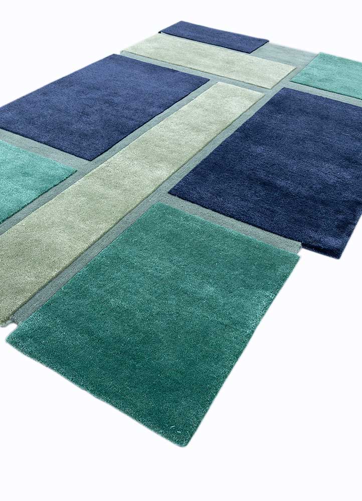 Wool Rug other shape  - 235 x 158 cm - multicolored