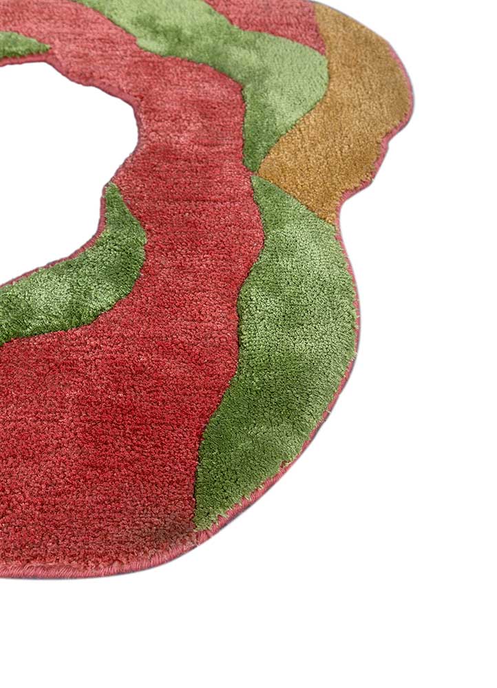 Designer Rug other shape  - 70 x 80 cm - orange