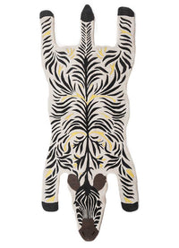 Children's Rug other shape  - 215 x 90 cm - black and white