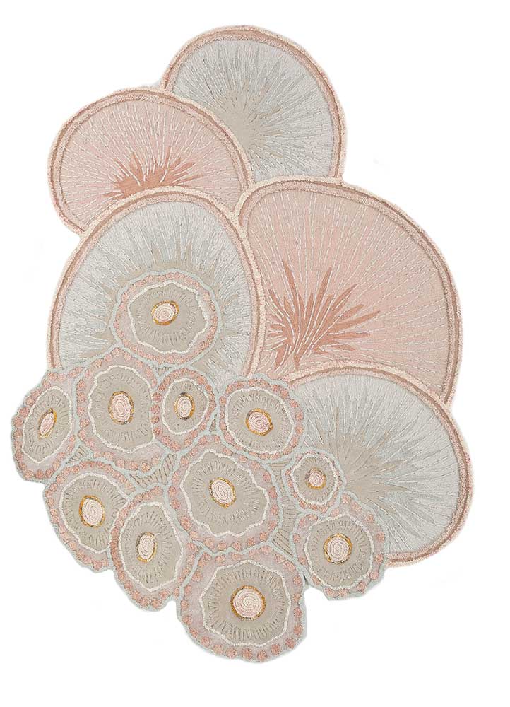 Wool Rug other shape  - 240 x 180 cm - beige