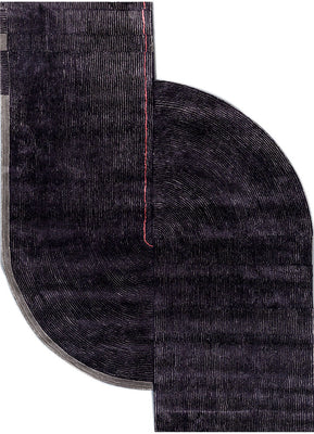 Designer Rug other shape  - 330 x 240 cm - anthracite