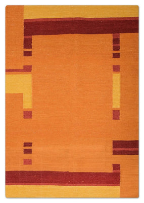 Kelim Rug - Trendy - 205 x 145 cm - orange