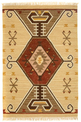 Kelim Rug - Trendy - 187 x 126 cm - yellow
