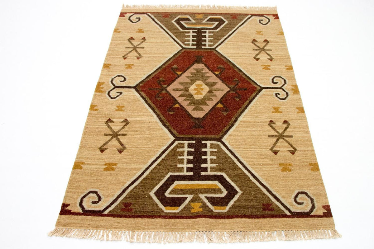 Kelim Rug - Trendy - 187 x 126 cm - yellow