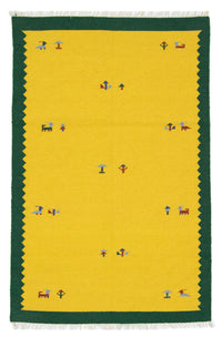 Kelim Rug - Trendy - 180 x 120 cm - yellow