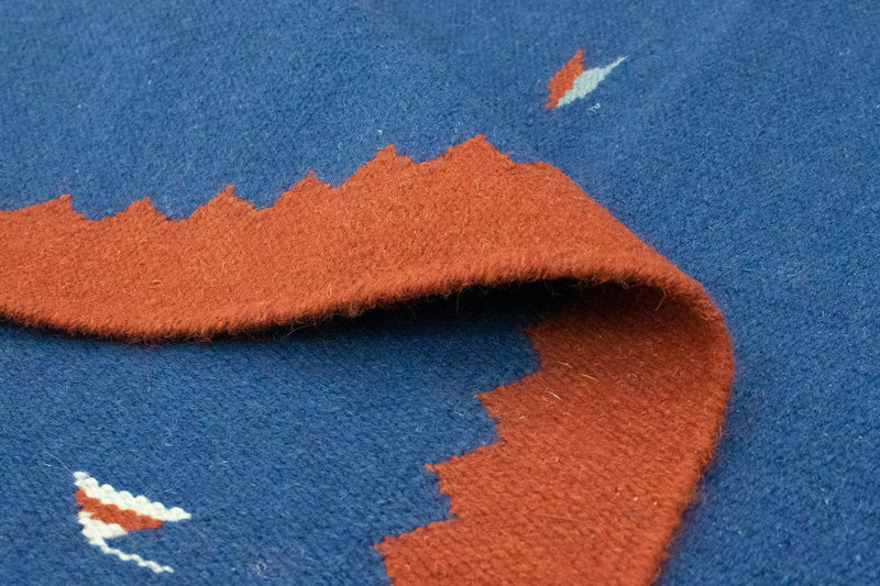 Kelim Rug - Trendy - 180 x 120 cm - blue