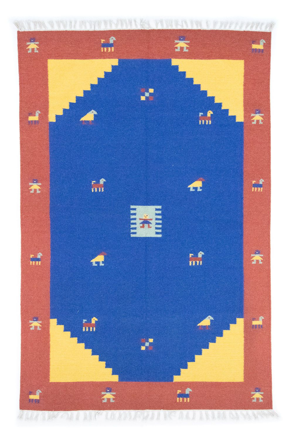Kelim Rug - Trendy - 200 x 140 cm - blue