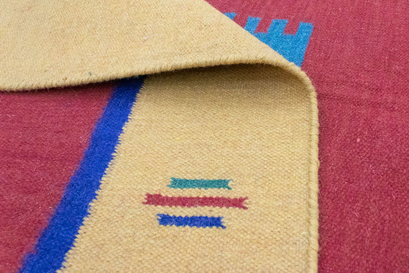 Kelim Rug - Trendy - 200 x 140 cm - red