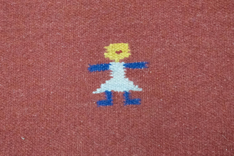 Kelim Rug - Trendy - 200 x 140 cm - red