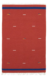 Kelim Rug - Trendy - 180 x 120 cm - red