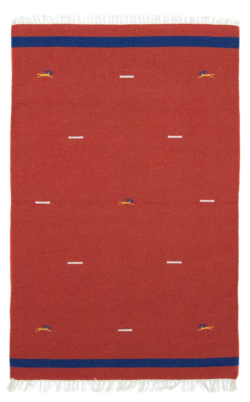 Kelim Rug - Trendy - 180 x 120 cm - red