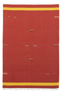 Kelim Rug - Trendy - 200 x 140 cm - red