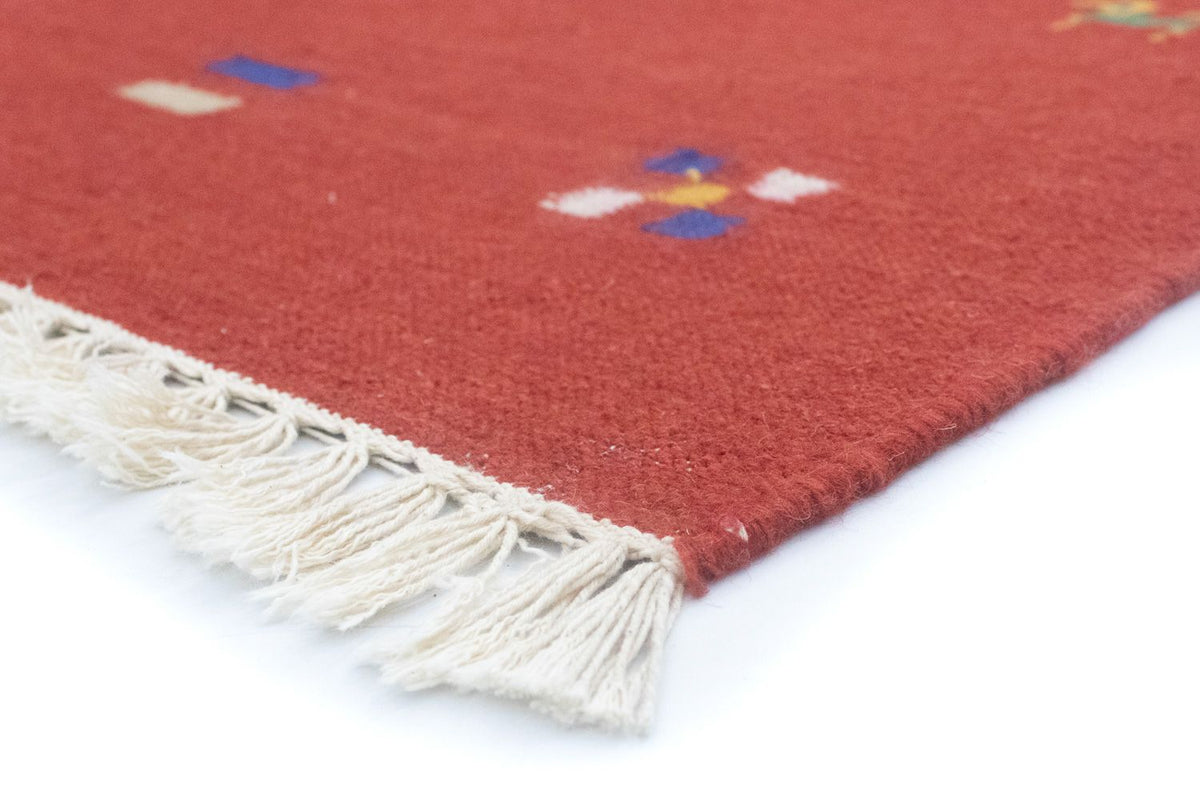 Kelim Rug - Trendy - 200 x 140 cm - red