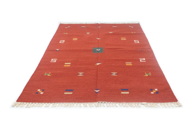 Kelim Rug - Trendy - 200 x 140 cm - red