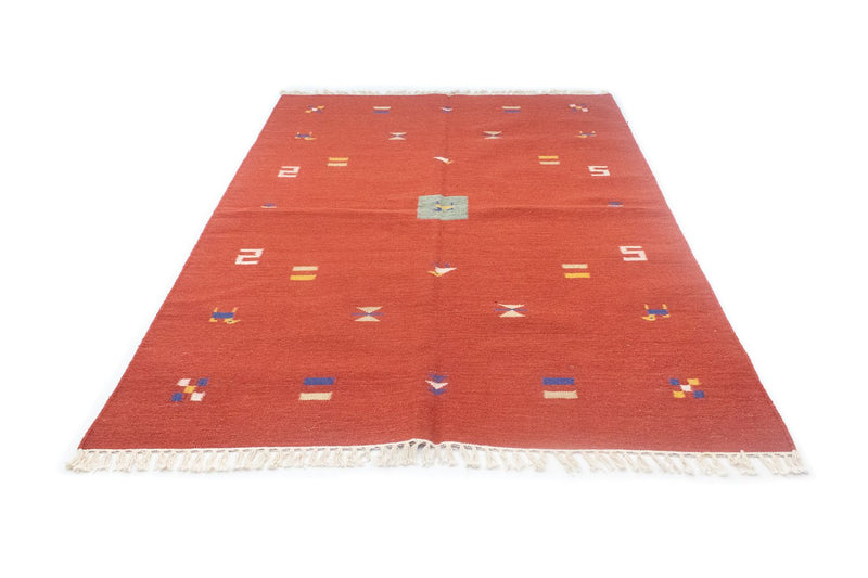 Kelim Rug - Trendy - 200 x 140 cm - red