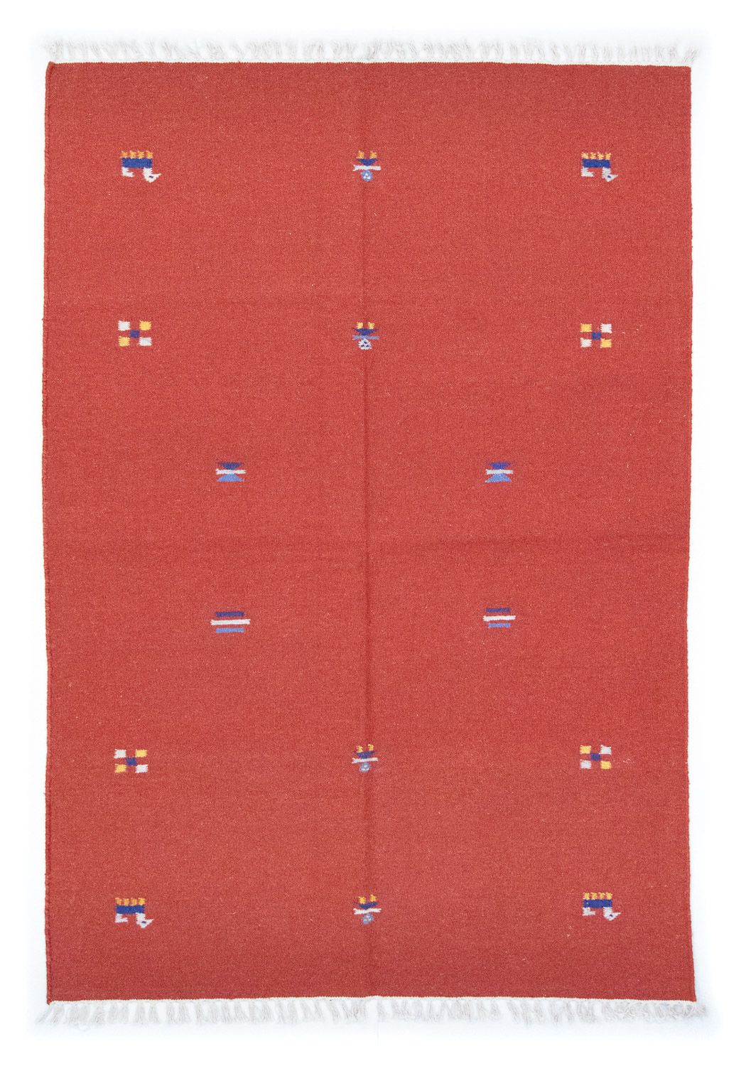 Kelim Rug - Trendy - 200 x 140 cm - red