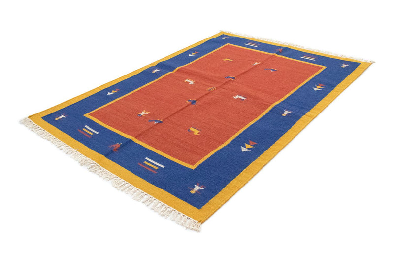 Kelim Rug - Trendy - 200 x 140 cm - orange