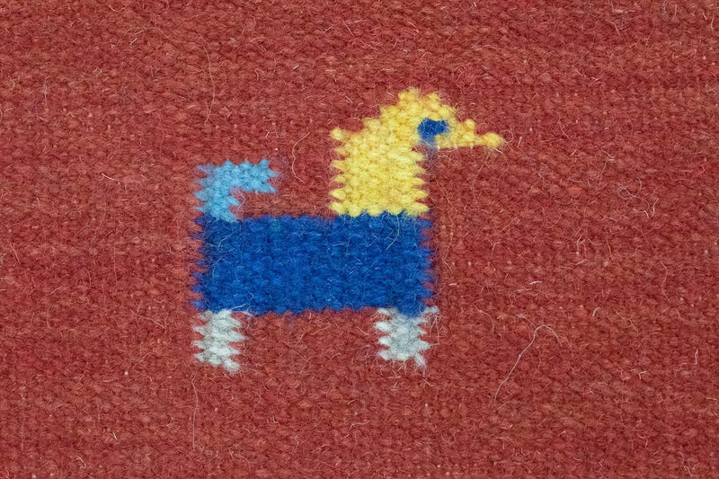 Kelim Rug - Trendy - 200 x 140 cm - red