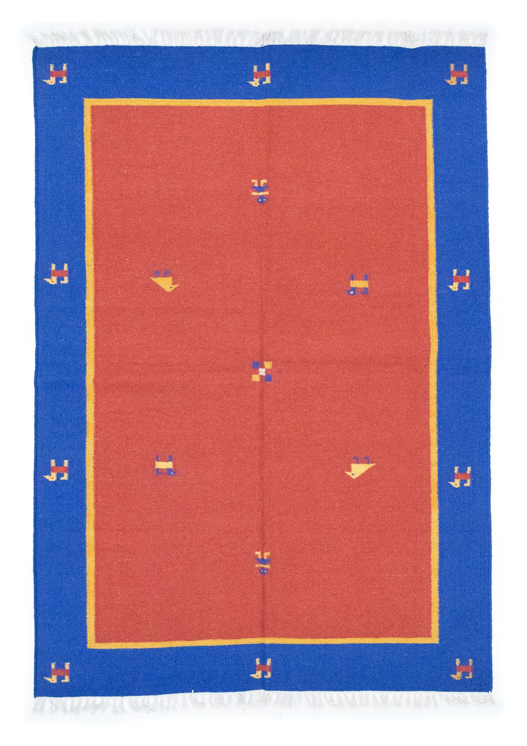 Kelim Rug - Trendy - 200 x 140 cm - red