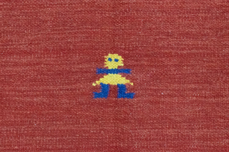 Kelim Rug - Trendy - 200 x 140 cm - red