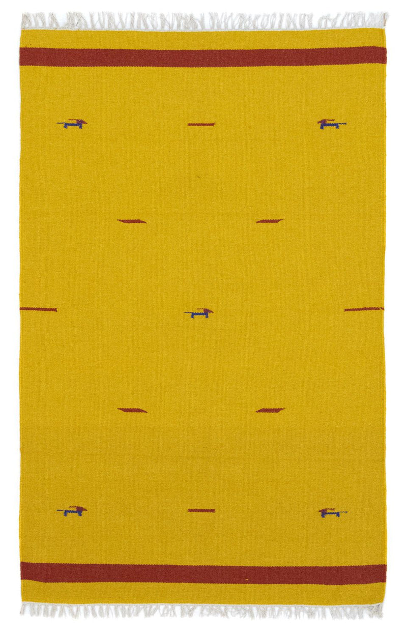 Kelim Rug - Trendy - 180 x 120 cm - yellow