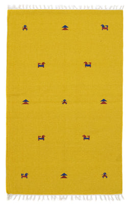 Kelim Rug - Trendy - 180 x 120 cm - yellow