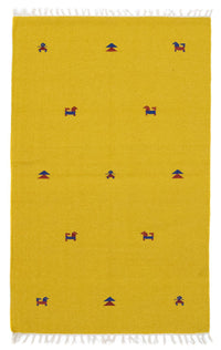 Kelim Rug - Trendy - 180 x 120 cm - yellow