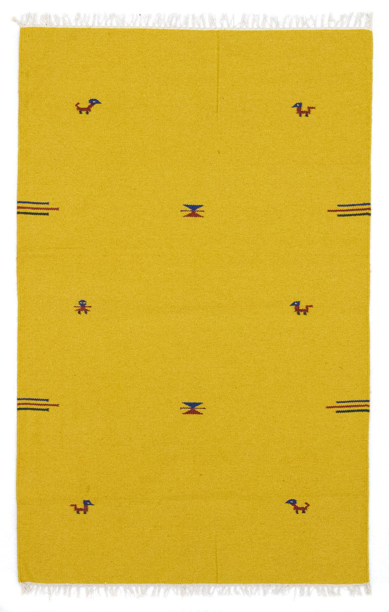 Kelim Rug - Trendy - 180 x 120 cm - yellow