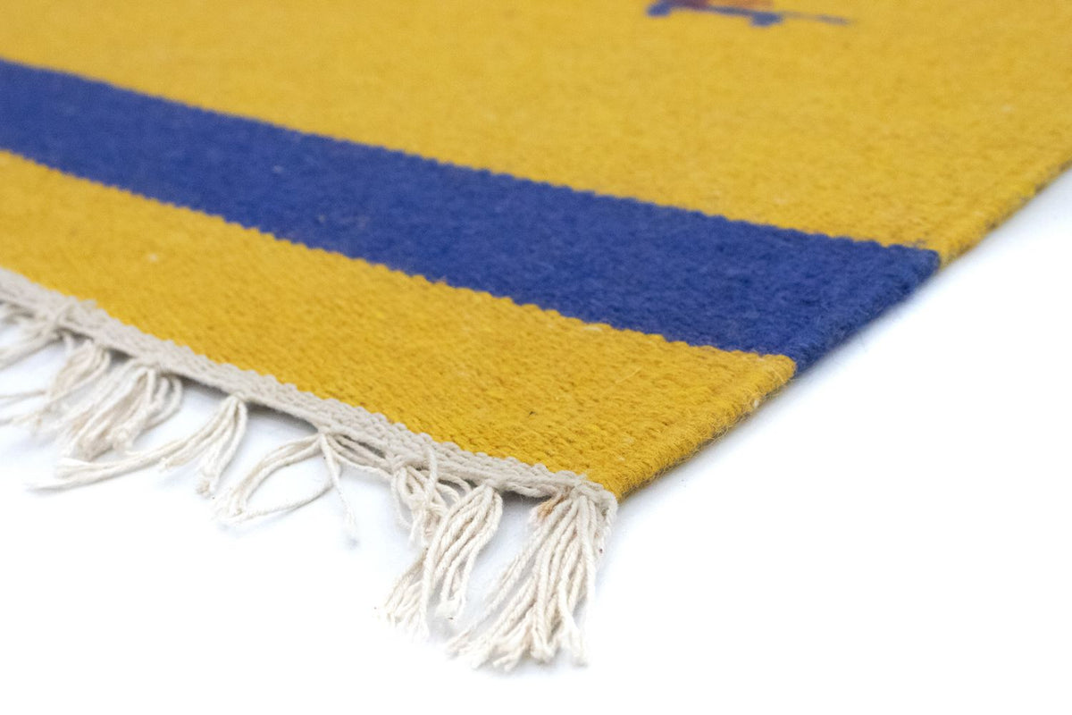 Kelim Rug - Trendy - 180 x 120 cm - yellow