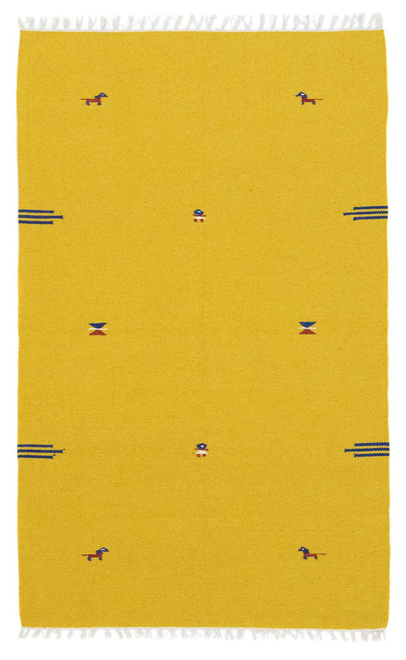 Kelim Rug - Trendy - 180 x 120 cm - yellow
