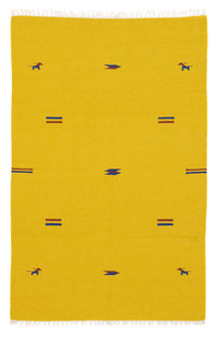 Kelim Rug - Trendy - 180 x 120 cm - yellow