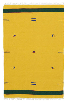 Kelim Rug - Trendy - 180 x 120 cm - yellow