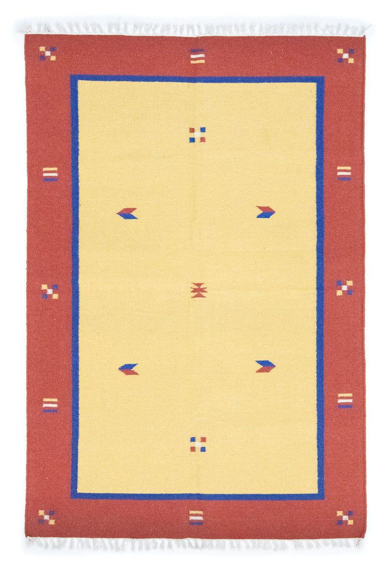 Kelim Rug - Trendy - 200 x 140 cm - yellow