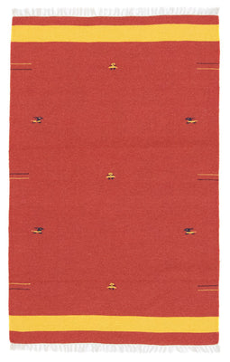 Kelim Rug - Trendy - 180 x 120 cm - red