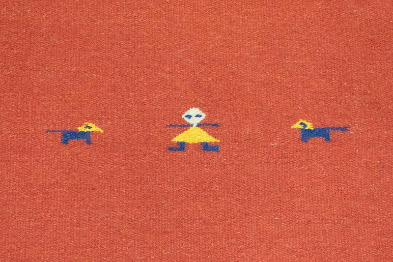 Kelim Rug - Trendy - 180 x 120 cm - red