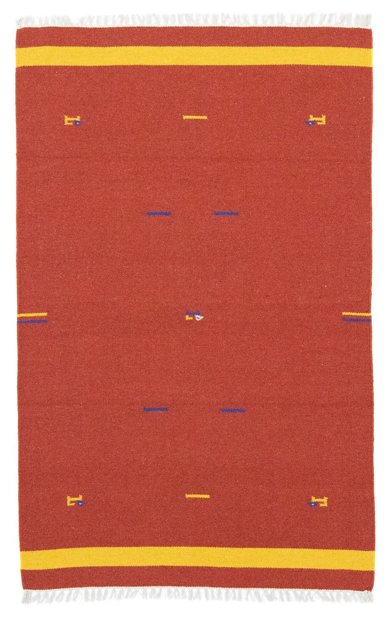 Kelim Rug - Trendy - 180 x 120 cm - red