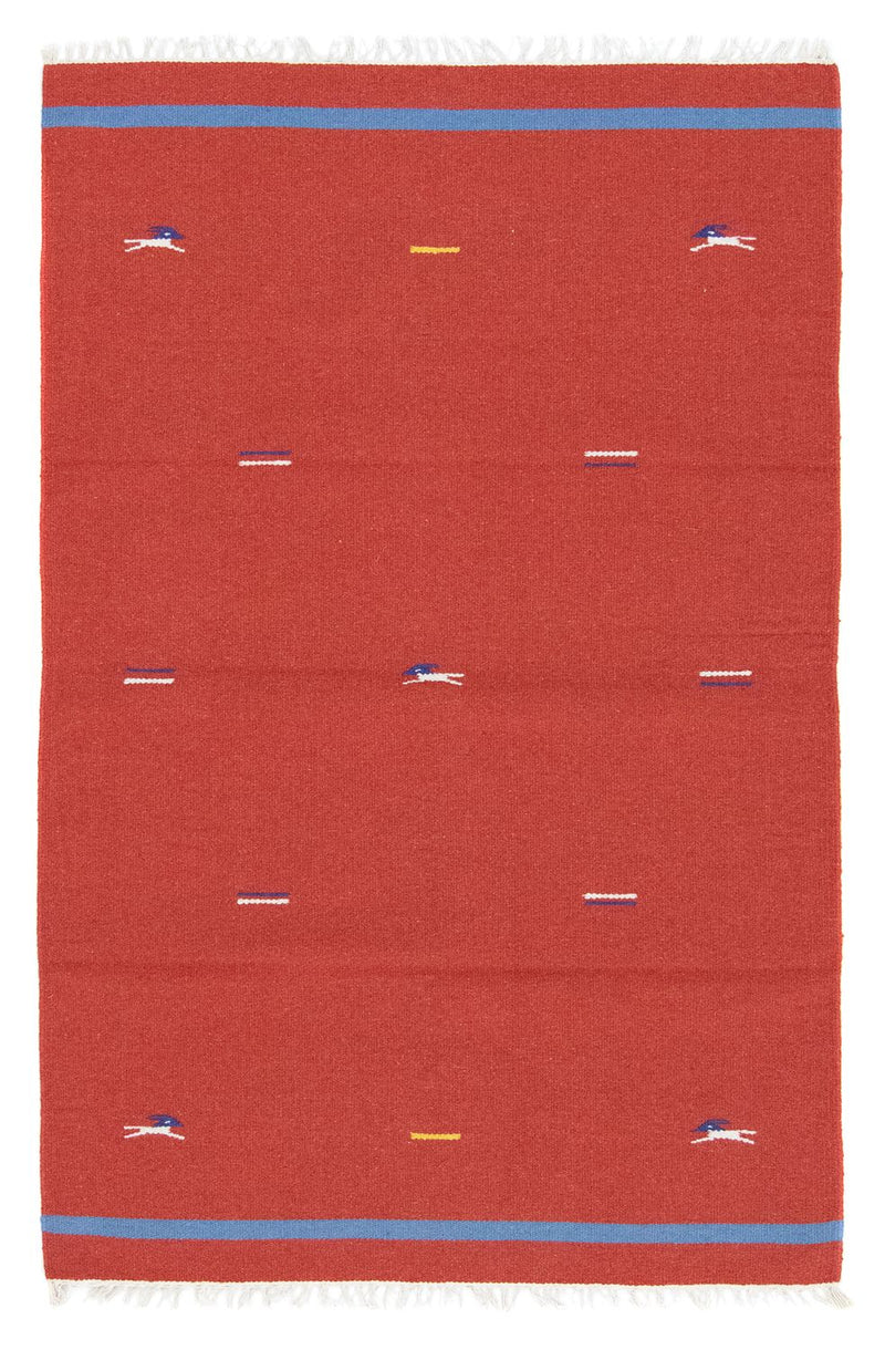 Kelim Rug - Trendy - 180 x 120 cm - red