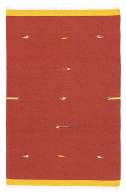 Kelim Rug - Trendy - 180 x 120 cm - red