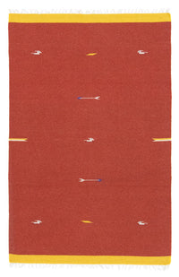 Kelim Rug - Trendy - 180 x 120 cm - red
