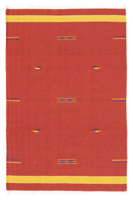 Kelim Rug - Trendy - 180 x 120 cm - red