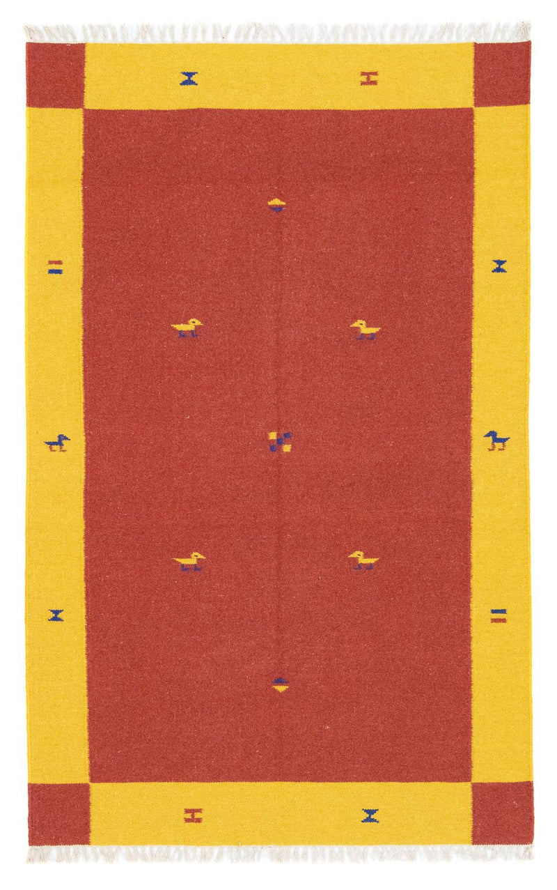 Kelim Rug - Trendy - 180 x 120 cm - red